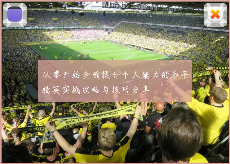 从零开始全面提升个人能力的和平精英实战攻略与技巧分享